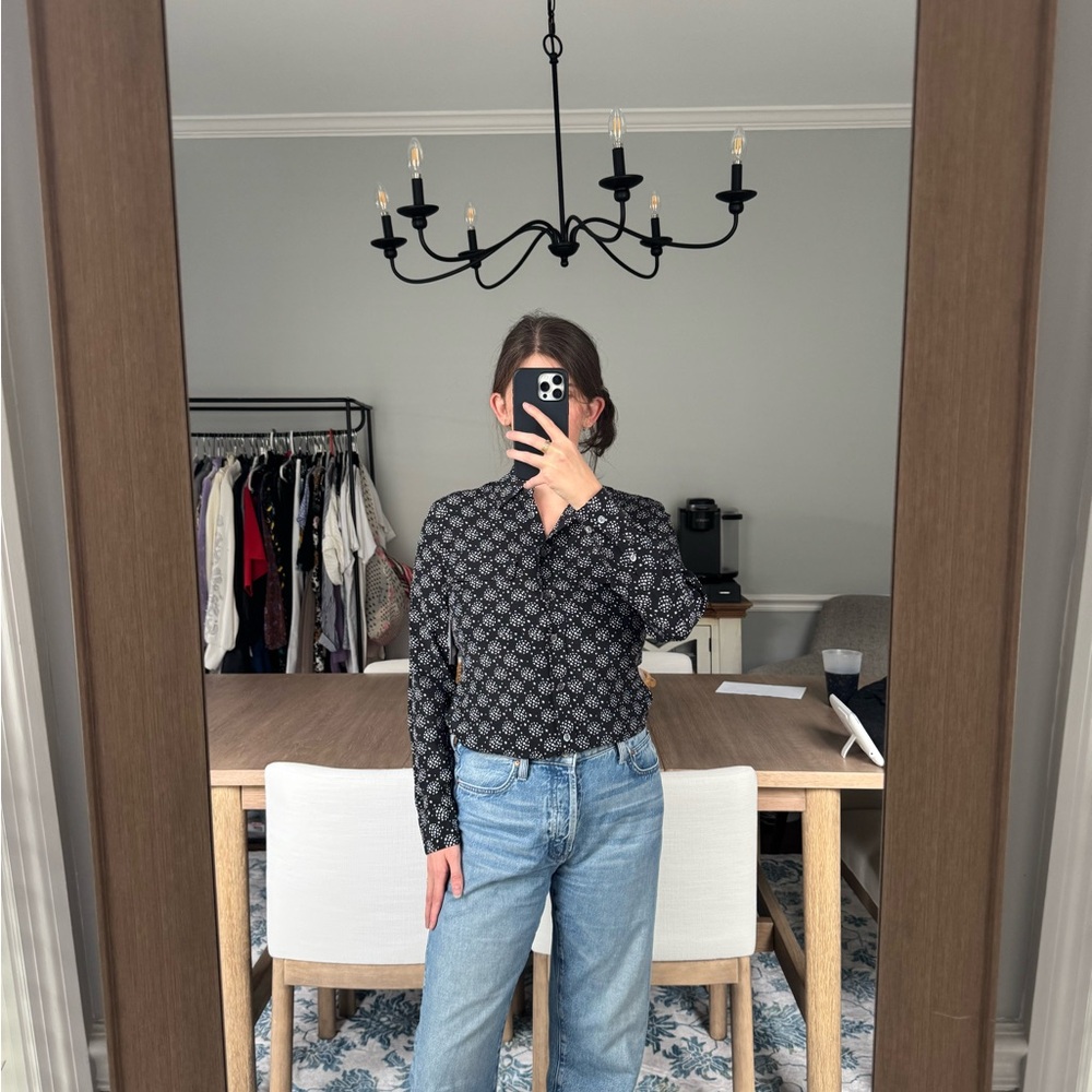 Equipment True Black Star Pattern Shirt